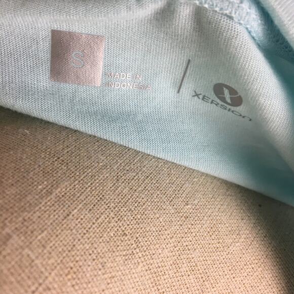 Xersion Short Sleeve Active Tee Iced Aqua Small - Picture 11 of 13